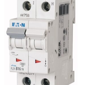 Interruttore Magnetotermico 2x16A C 4,5KA PLZ4-C16/1N-MW